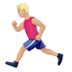 🏃🏼‍♂️ man running: medium-light skin tone display on Apple